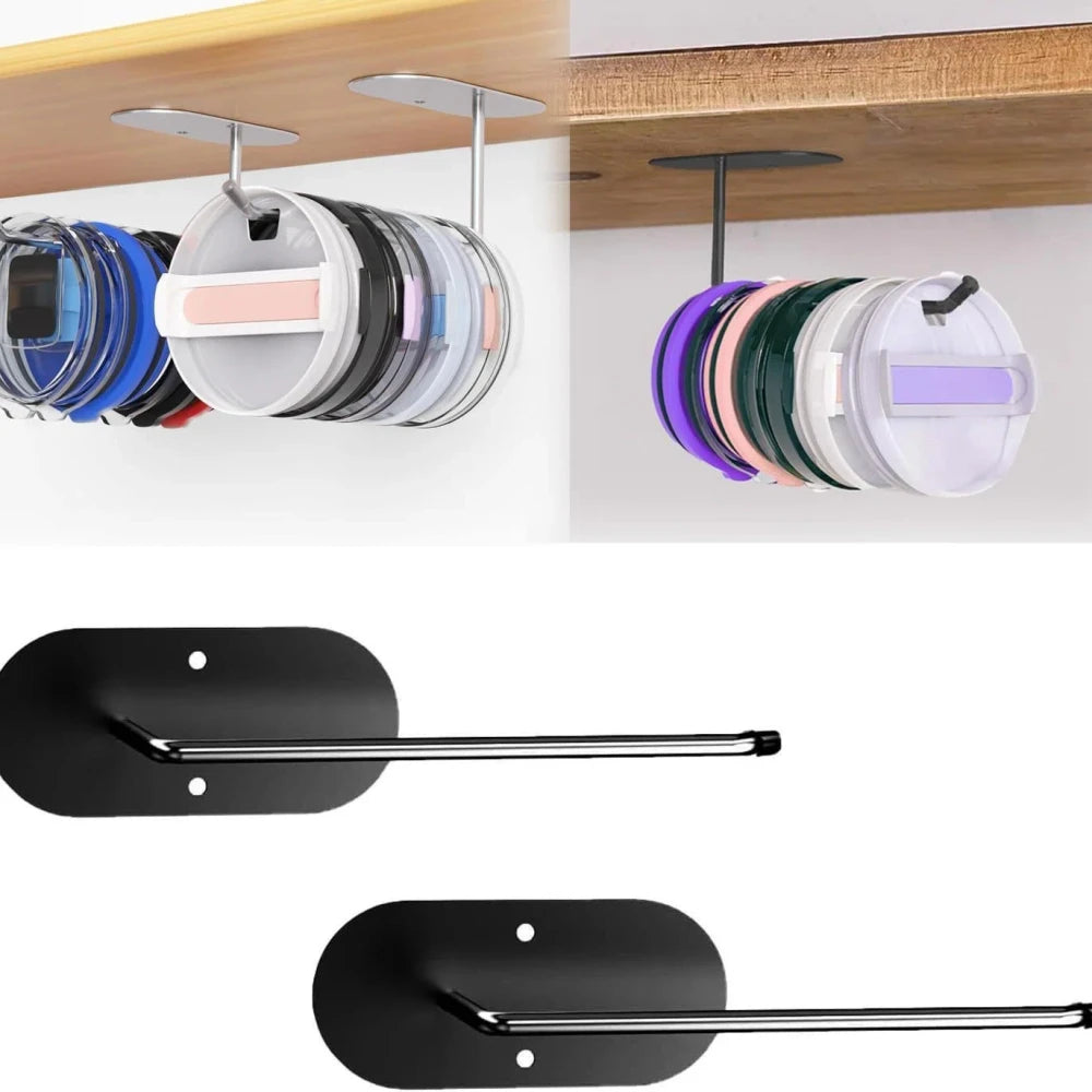Adhesive Tumbler Lid Organizer